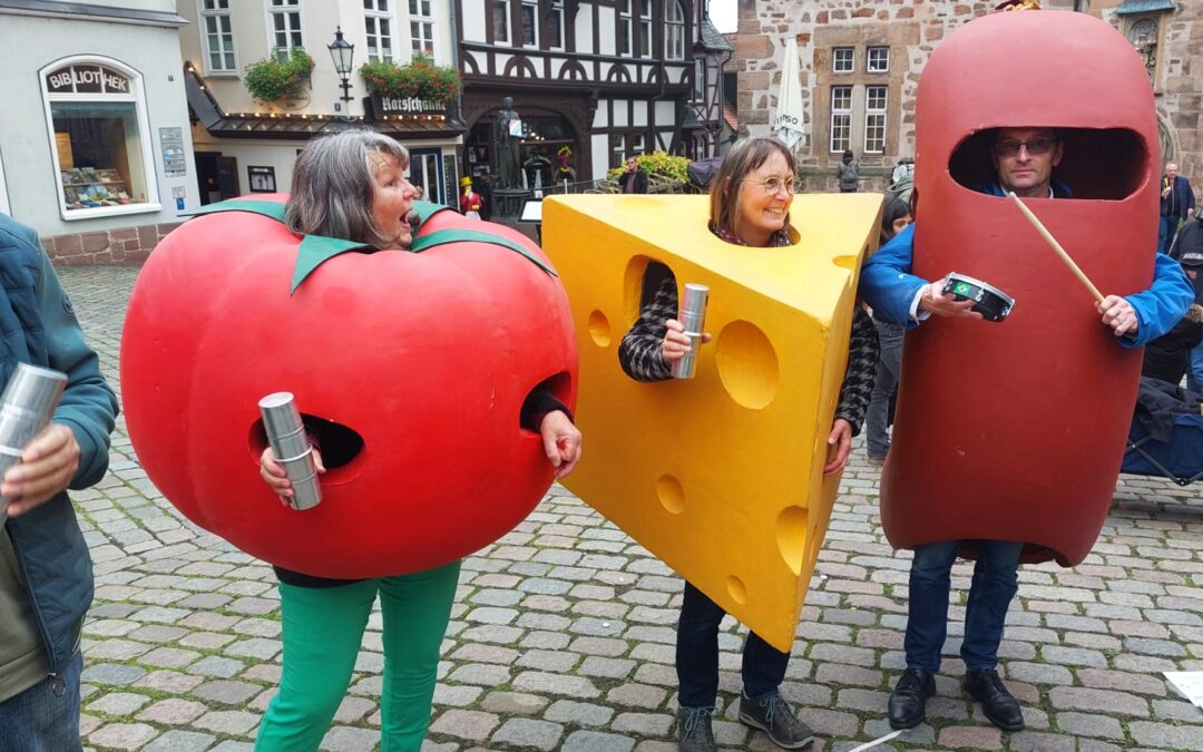 Ich war die Wurst, die anderen waren Tomate und Käse